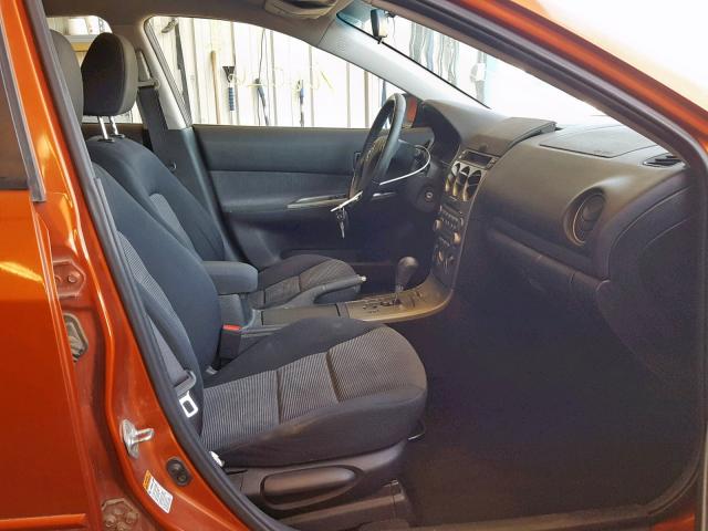 1YVHP84CX55M64113 - 2005 MAZDA 6 I ORANGE photo 5