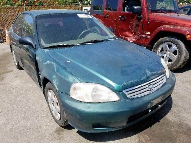 2HGEJ661XYH534850 - 2000 HONDA CIVIC BASE GREEN photo 1