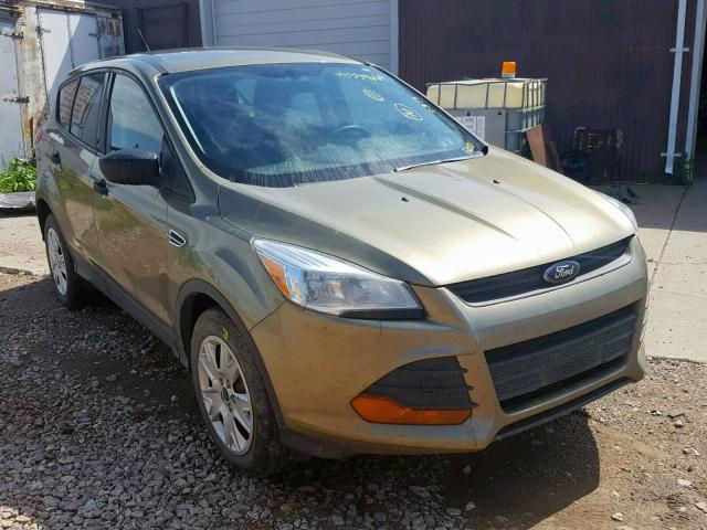 1FMCU0F78DUA21212 - 2013 FORD ESCAPE S GREEN photo 1