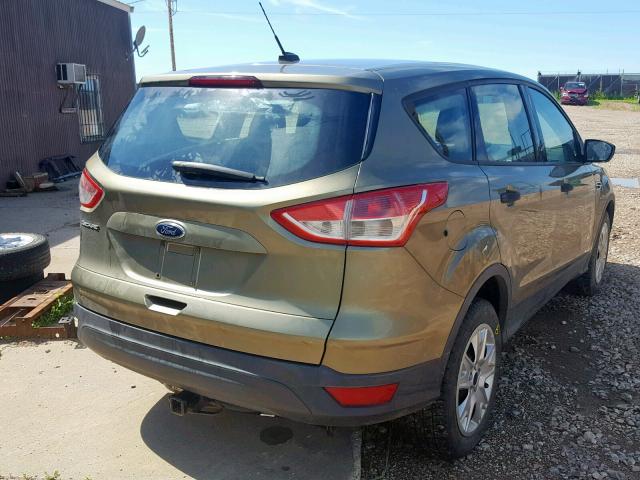 1FMCU0F78DUA21212 - 2013 FORD ESCAPE S GREEN photo 4