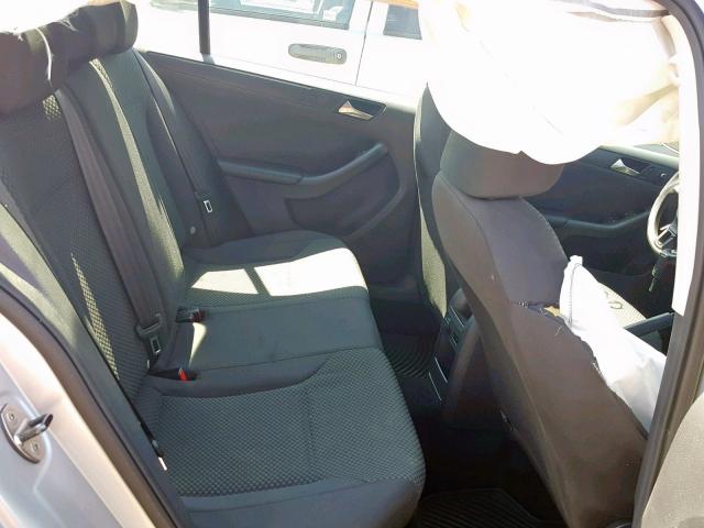 3VW2K7AJ2DM309424 - 2013 VOLKSWAGEN JETTA BASE ვერცხლისფერი ფოტო 6