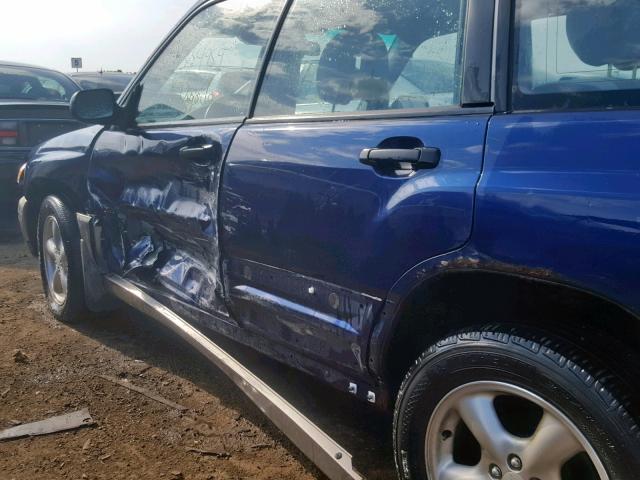 JF1SF65572H747362 - 2002 SUBARU FORESTER S Mavi foto 10