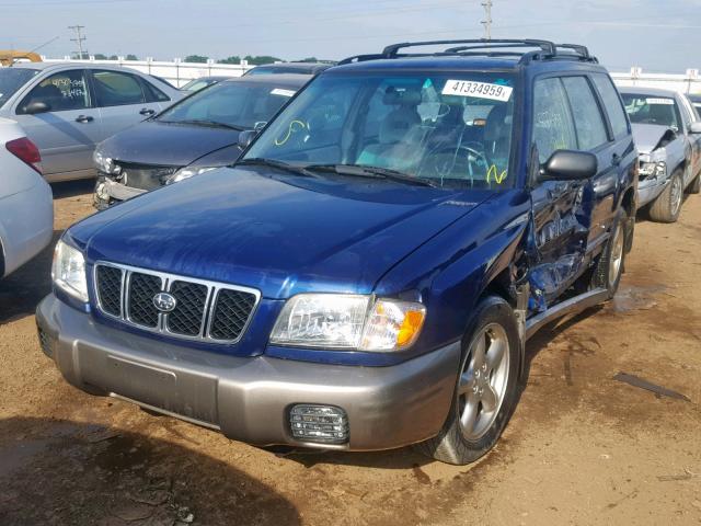 JF1SF65572H747362 - 2002 SUBARU FORESTER S Mavi foto 2