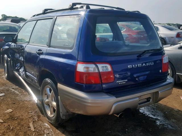 JF1SF65572H747362 - 2002 SUBARU FORESTER S Mavi foto 3