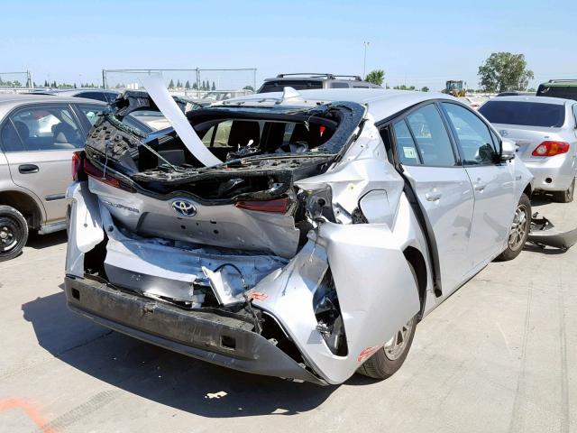 JTDKARFP0J3084531 - 2018 TOYOTA PRIUS PRIM 银色 照片 4