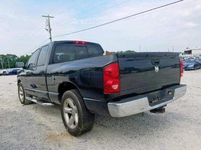 1D7HA18P27S177287 - 2007 DODGE RAM 1500 S BLACK photo 3