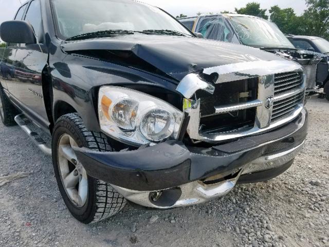 1D7HA18P27S177287 - 2007 DODGE RAM 1500 S BLACK photo 9