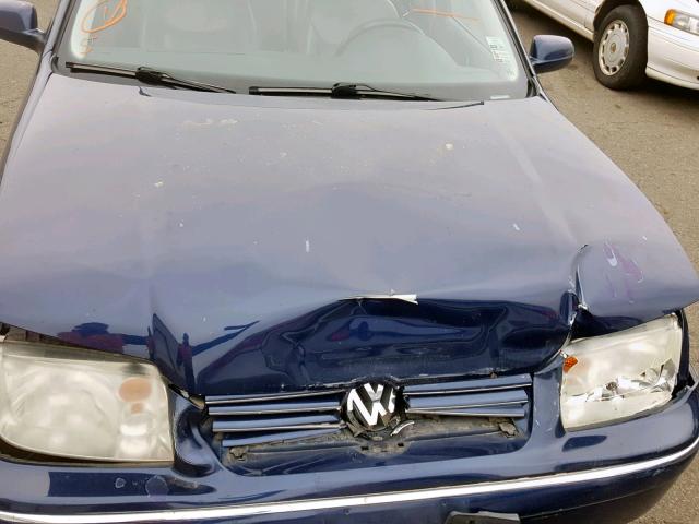 3VWSK69M44M006900 - 2004 VOLKSWAGEN JETTA GLS BLUE photo 7