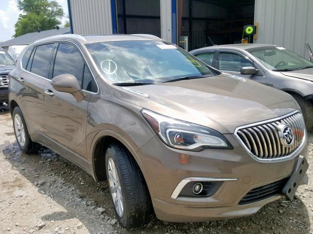 LRBFX1SA1JD006920 - 2018 BUICK ENVISION E BROWN photo 1