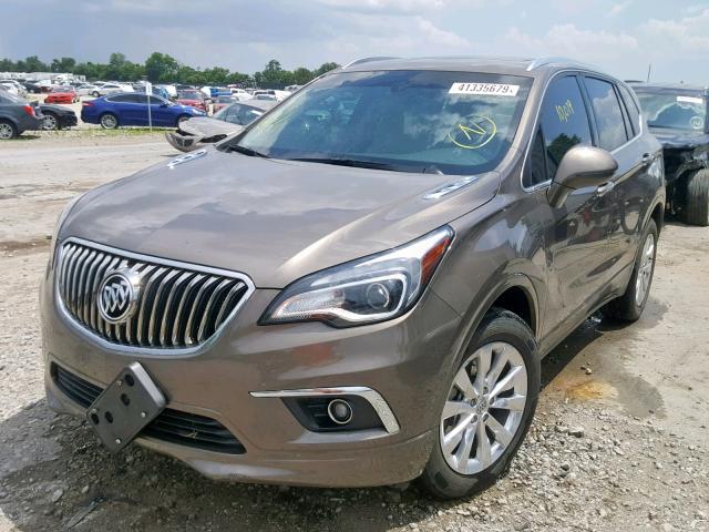 LRBFX1SA1JD006920 - 2018 BUICK ENVISION E BROWN photo 2