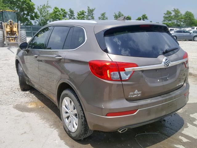 LRBFX1SA1JD006920 - 2018 BUICK ENVISION E BROWN photo 3