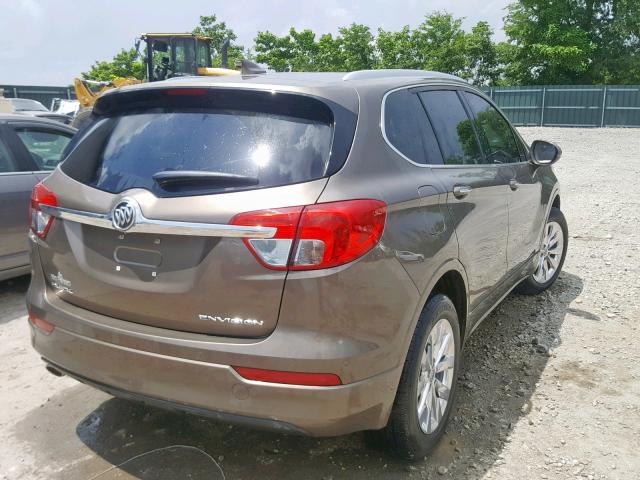 LRBFX1SA1JD006920 - 2018 BUICK ENVISION E BROWN photo 4