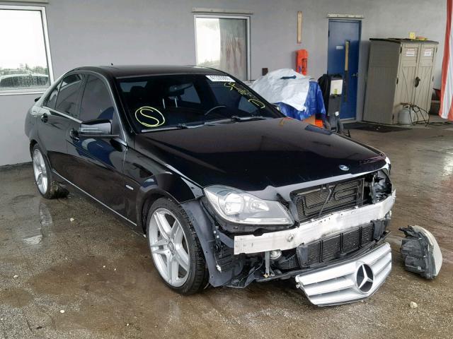 WDDGF4HB7CR240680 - 2012 MERCEDES-BENZ C 250 BLACK photo 1