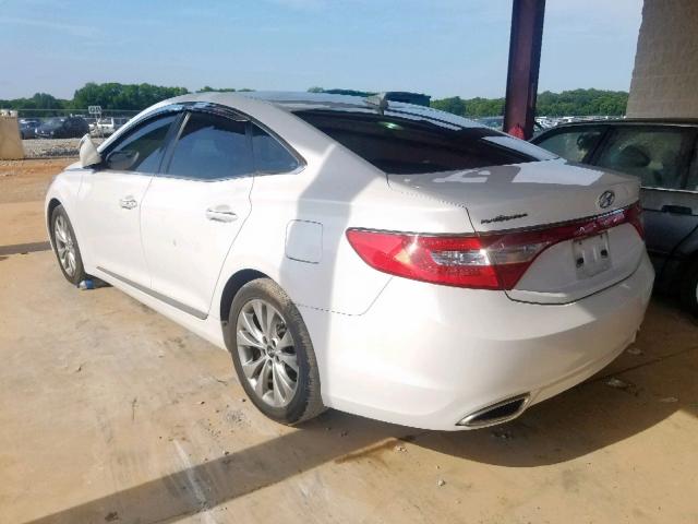 KMHFG4JG7CA125208 - 2012 HYUNDAI AZERA GLS WHITE photo 3