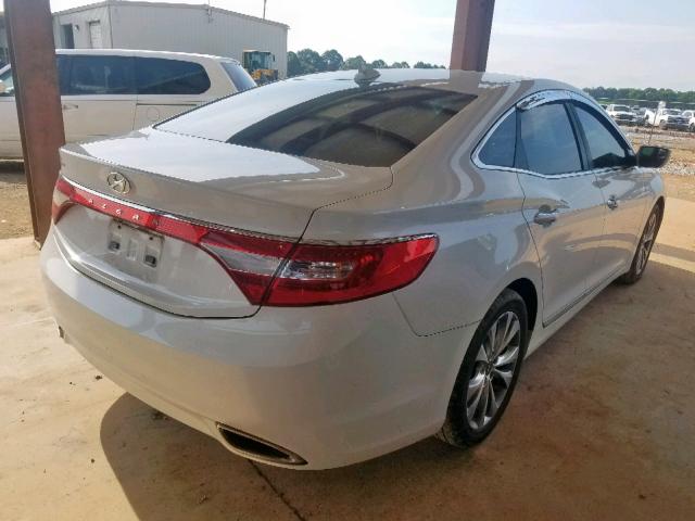 KMHFG4JG7CA125208 - 2012 HYUNDAI AZERA GLS WHITE photo 4