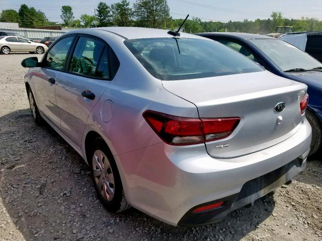 3KPA24ABXJE127028 - 2018 KIA RIO LX SILVER photo 3