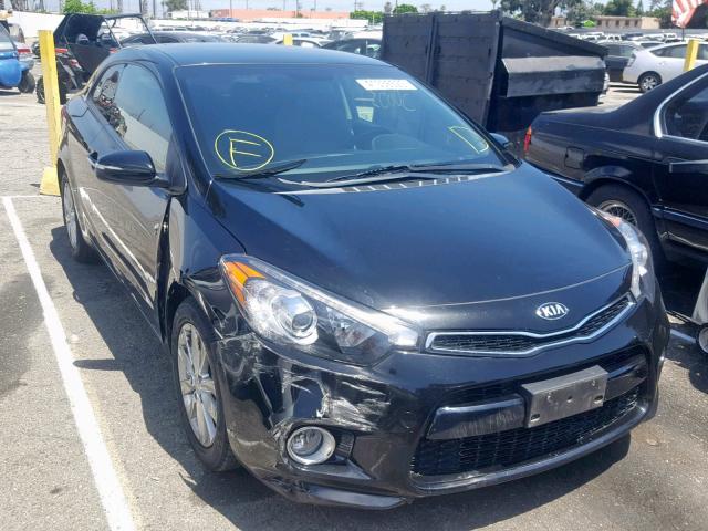 KNAFX6A81E5239707 - 2014 KIA FORTE EX BLACK photo 1