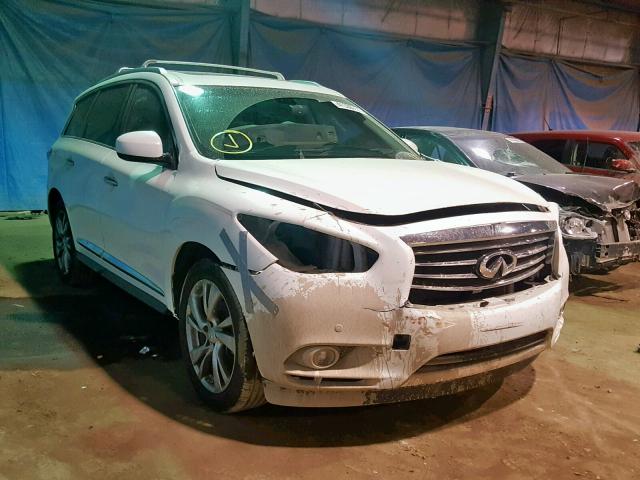 5N1AL0MM8DC307473 - 2013 INFINITI JX35 WHITE photo 1