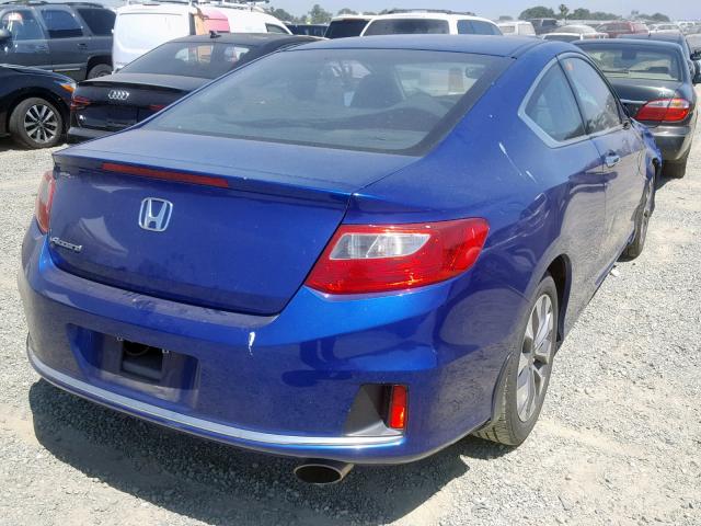 1HGCT1B3XDA021425 - 2013 HONDA ACCORD LX- BLUE photo 4