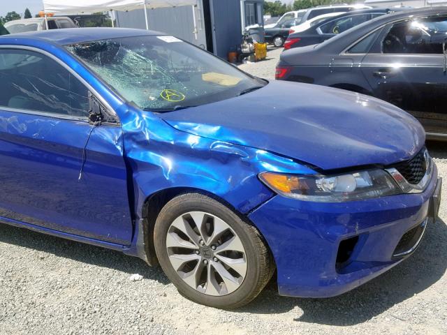 1HGCT1B3XDA021425 - 2013 HONDA ACCORD LX- BLUE photo 9