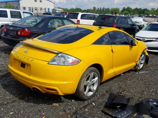 4A3AK24F09E012624 - 2009 MITSUBISHI ECLIPSE GS YELLOW photo 4