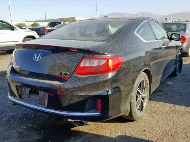 1HGCT2B80EA001543 - 2014 HONDA ACCORD EXL BLACK photo 4