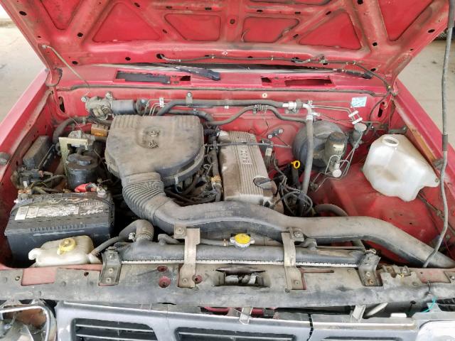 1N6SD11S3TC329617 - 1996 NISSAN TRUCK BASE RED photo 7