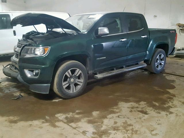 1GCGTCE39G1139896 - 2016 CHEVROLET COLORADO L GREEN photo 2