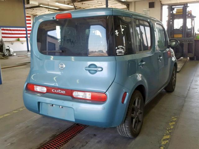 JN8AZ28R09T110782 - 2009 NISSAN CUBE BASE BLUE photo 4