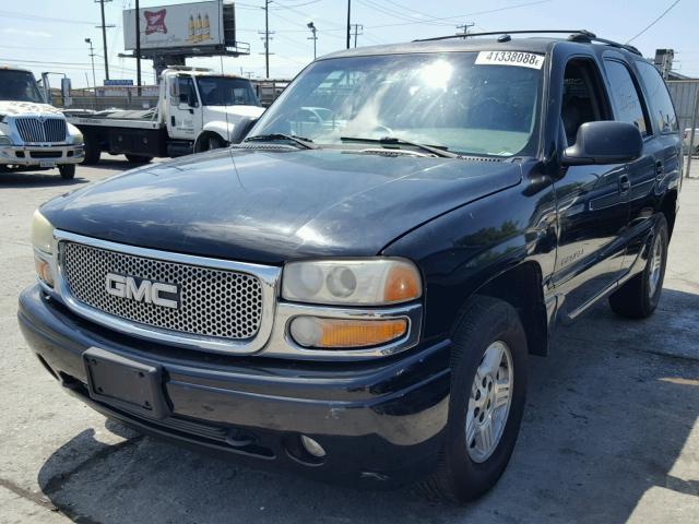 1GKEK63U52J298662 - 2002 GMC DENALI BLACK photo 2