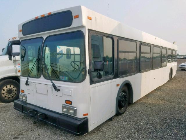 5FYD2LP041U022452 - 2001 NEW FLYER TRANSIT BU WHITE photo 2