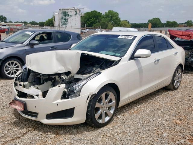 1G6AB5RA3E0170077 - 2014 CADILLAC ATS LUXURY WHITE photo 2