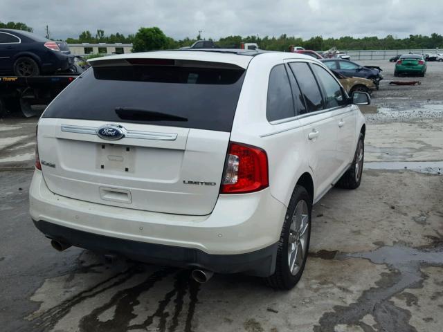 2FMDK3KC3BBB31232 - 2011 FORD EDGE LIMIT WHITE photo 4