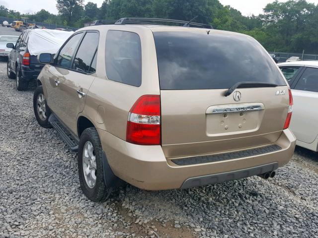 2HNYD18671H533315 - 2001 ACURA MDX TOURIN GOLD photo 3