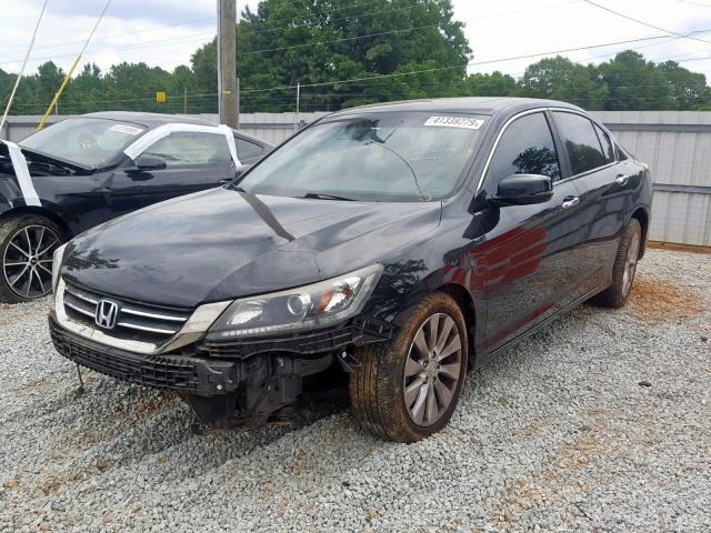 1HGCR2F76DA079131 - 2013 HONDA ACCORD EX BLACK photo 2