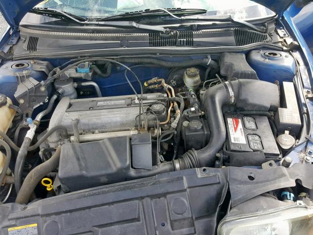 1G1JF52F747374306 - 2004 CHEVROLET CAVALIER L BLUE photo 7