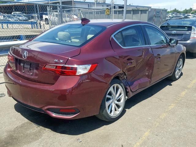 19UDE2F37GA020297 - 2016 ACURA ILX BASE RED photo 4