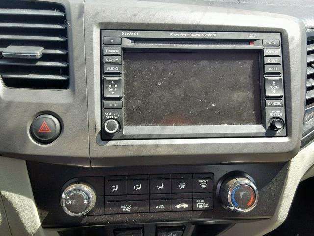 2HGFG3B00CH516249 - 2012 HONDA CIVIC EXL 白色 照片 9