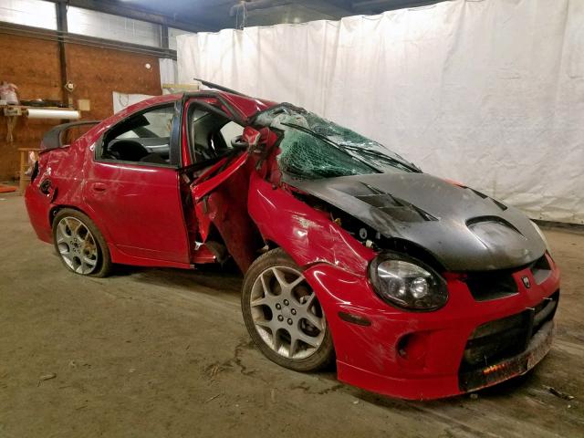 1B3ES66S44D604646 - 2004 DODGE NEON SRT-4 RED photo 1