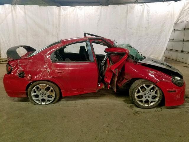 1B3ES66S44D604646 - 2004 DODGE NEON SRT-4 RED photo 9