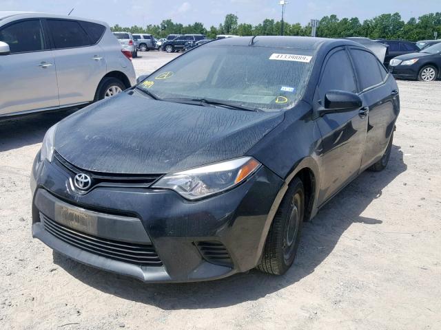 5YFBURHE1GP411229 - 2016 TOYOTA COROLLA L BLACK photo 2