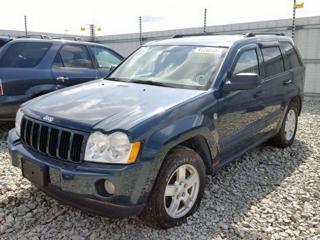 1J4HR48N75C530207 - 2005 JEEP GRAND CHER GREEN photo 2