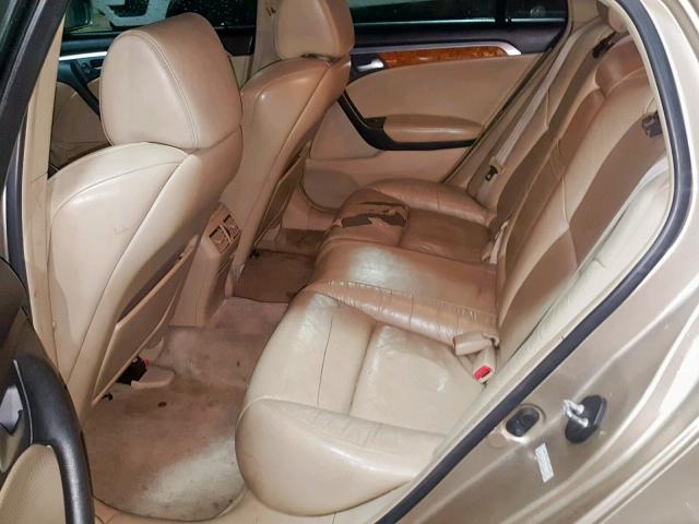 19UUA66246A059034 - 2006 ACURA 3.2TL BEIGE photo 6