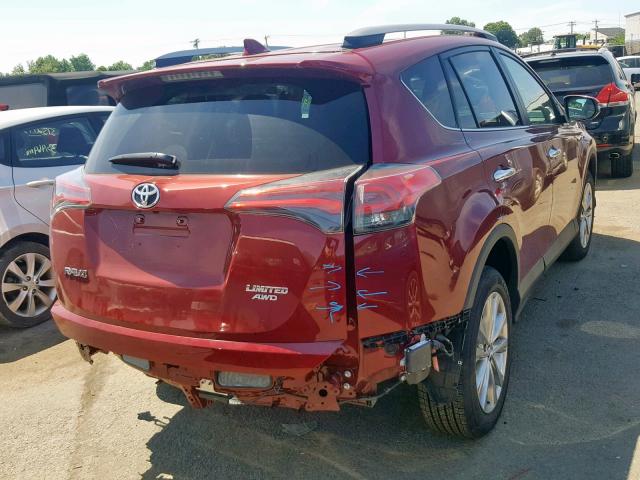 2T3DFREV7JW841402 - 2018 TOYOTA RAV4 LIMIT RED photo 4