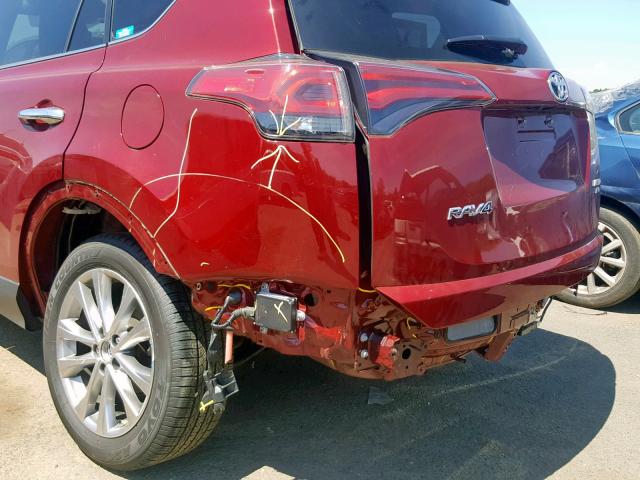 2T3DFREV7JW841402 - 2018 TOYOTA RAV4 LIMIT RED photo 9