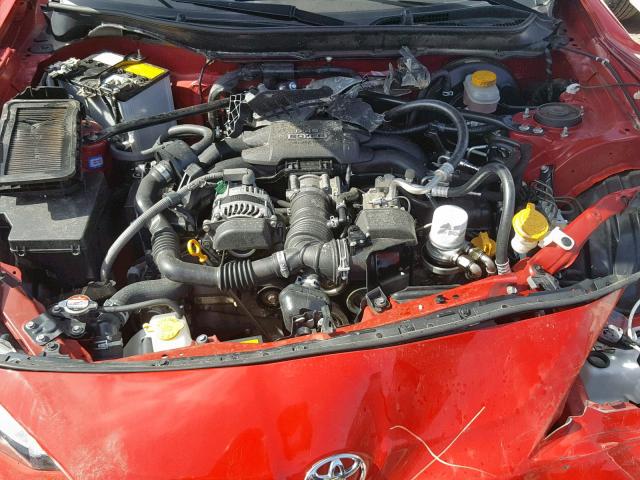 JF1ZNAA15F8711215 - 2015 TOYOTA SCION FR-S RED photo 7