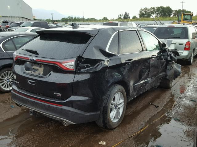 2FMTK4J89FBB03679 - 2015 FORD EDGE SEL BLACK photo 4