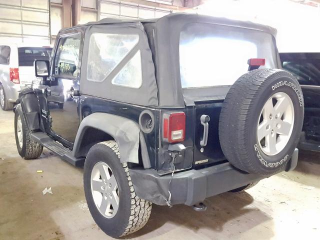 1J4GA2D14BL511734 - 2011 JEEP WRANGLER S BLACK photo 3