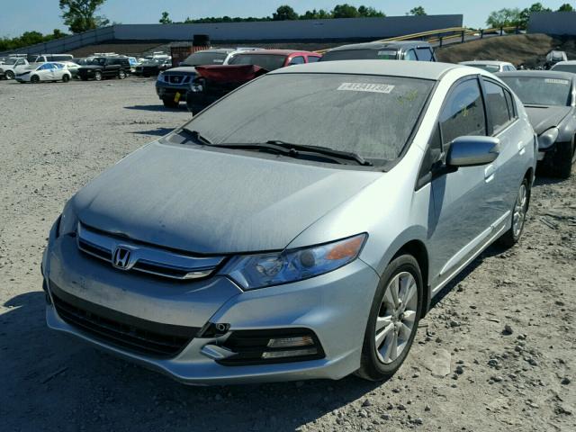 JHMZE2H7XDS001476 - 2013 HONDA INSIGHT EX BLUE photo 2