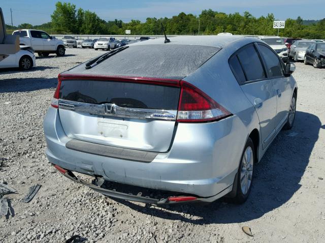 JHMZE2H7XDS001476 - 2013 HONDA INSIGHT EX BLUE photo 4